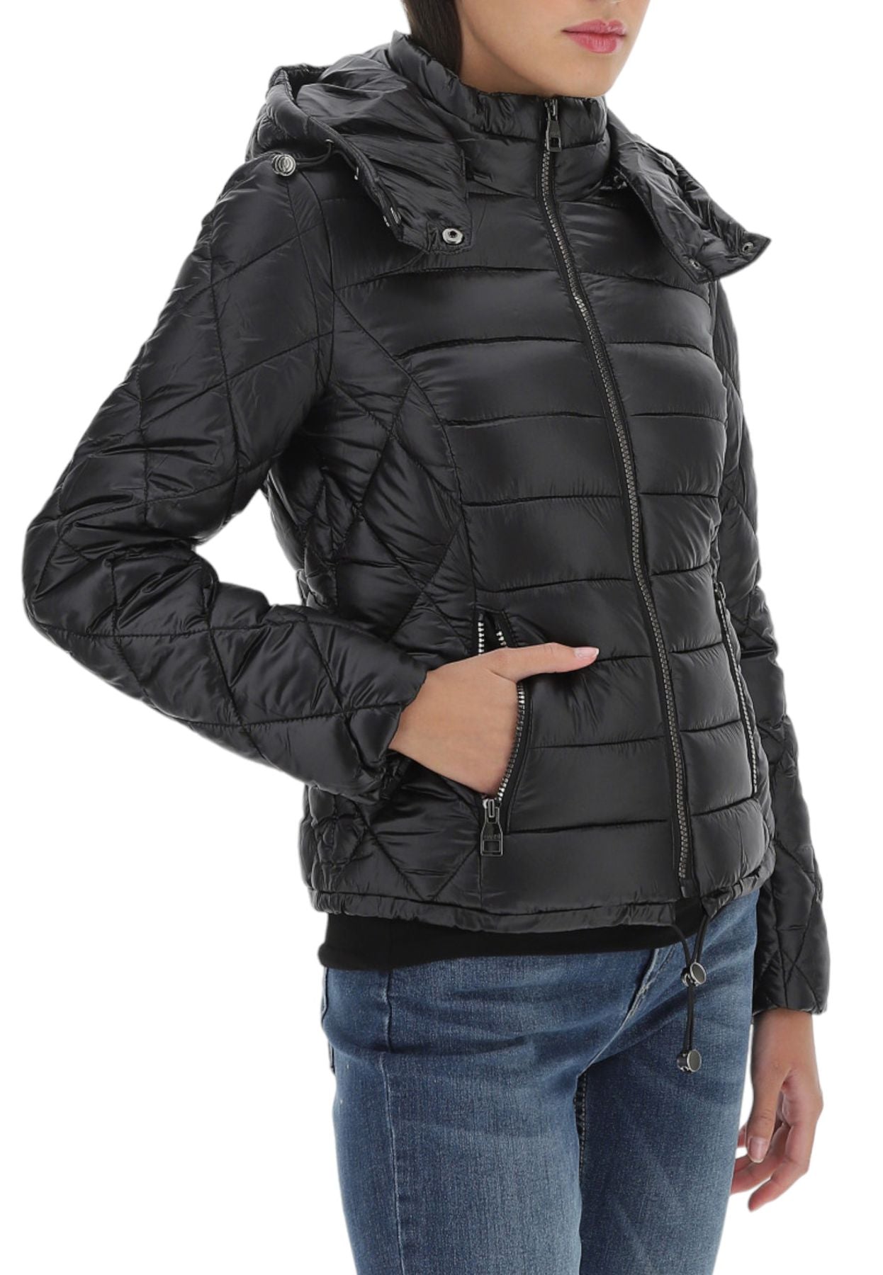 Piumino Corto Donna Gaudi Con Cappuccio  321BD35007
