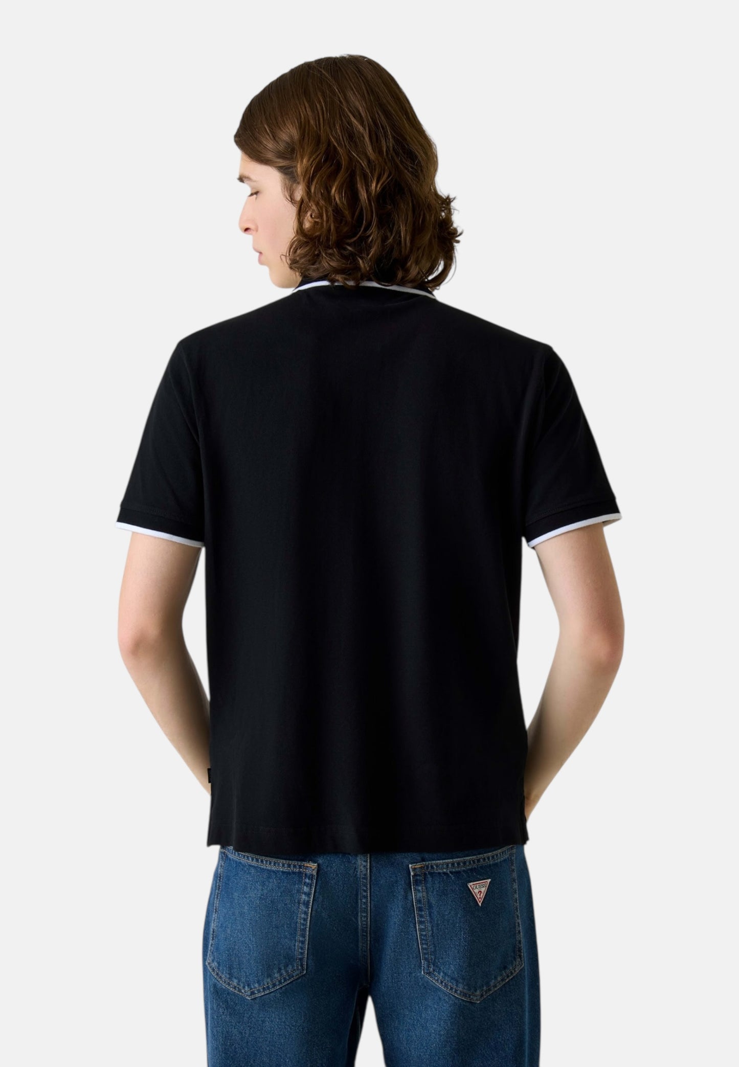 Polo Manica Corta Uomo Guess  Gj Reg Embro Tipping M6RP24KCJV1