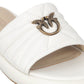 Ciabatte  Donna Pinko In Nappa Trapuntata Con Logo Love Birds Fiona 03 SD0525P003