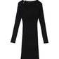 Vestito Corto Donna Guess In Maglia, Manica lunga Meghan W6YK33Z0968
