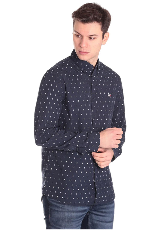 Camicia Manica lunga Uomo Tommy Jeans  Essential Dobby DM0DM15401