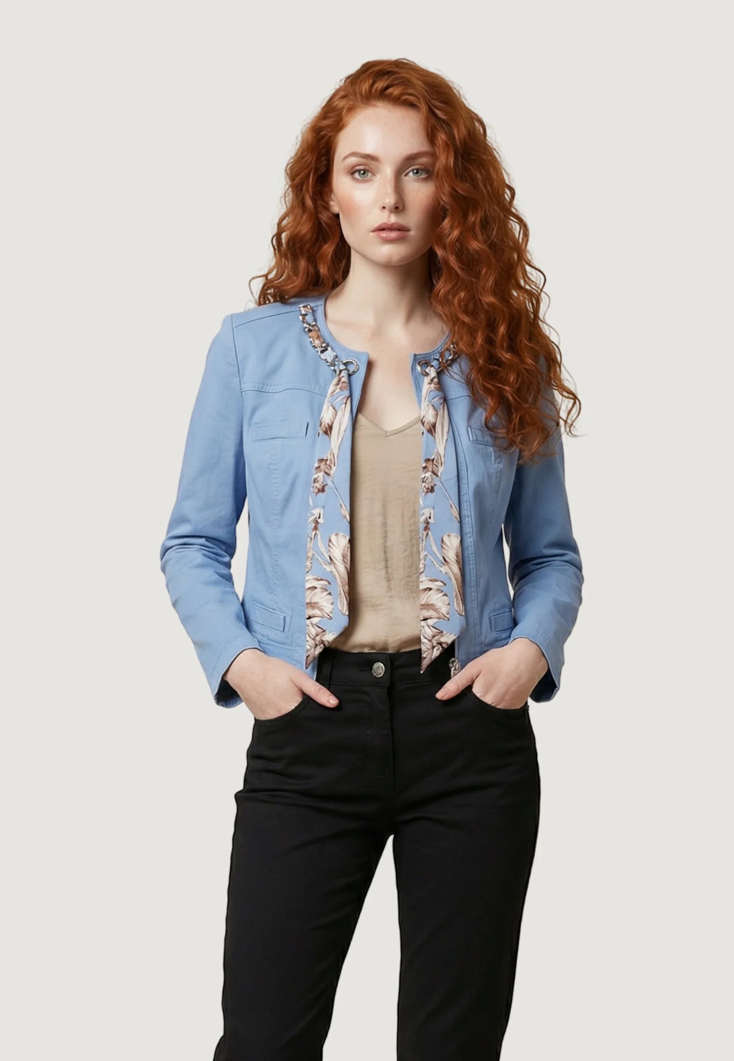 Giacca Leggera Donna Liu Jo Con Ricamo Sangallo Kate WA6262T367A