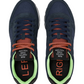 Sneakers Basse Uomo Sun68 Stile Running, Nylon E Suede, Dettagli Fluo, Logo Ricamato Tom Fluo Z46102