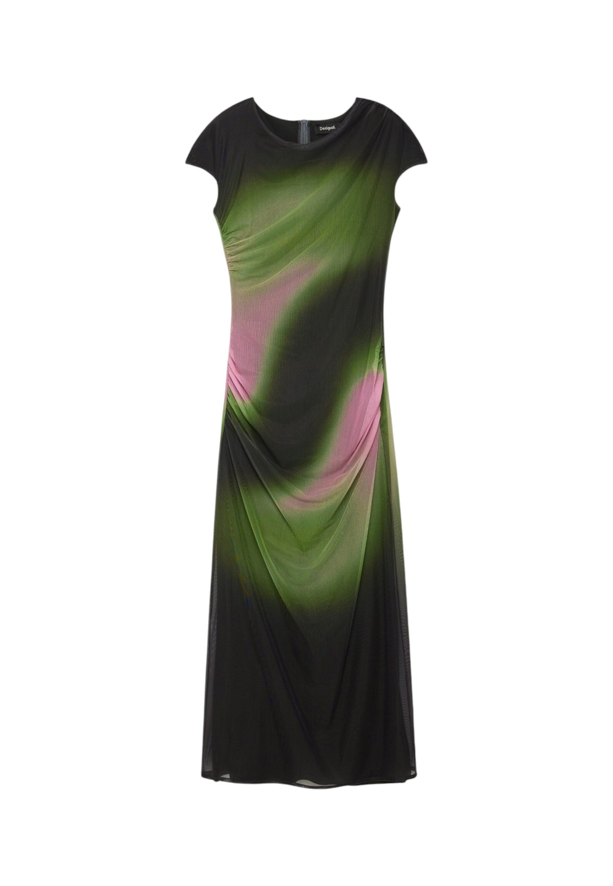 Vestito Lungo Donna Desigual Motivo grafico, Fit regular, In tulle, Manica corta Cracovia 26WWVK32
