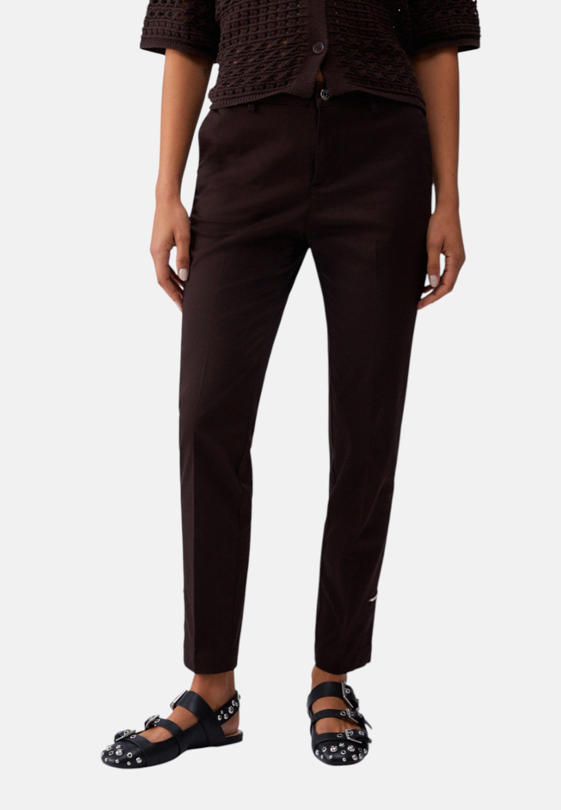 Pantaloni Flare Fit Donna Liu Jo Cropped Vita Alta  WA6475T373A