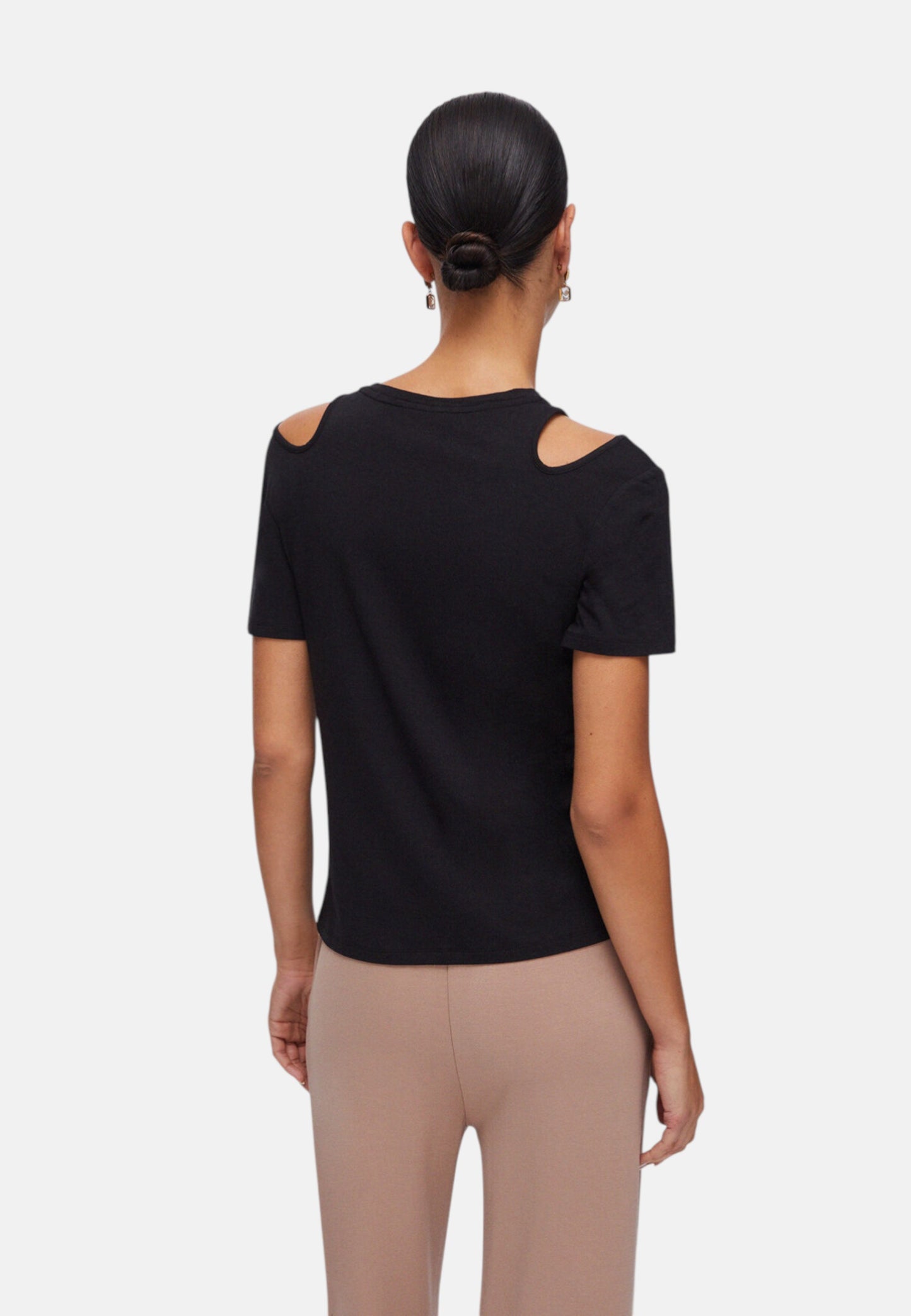 T-Shirt Manica Corta Donna Liu Jo Con Cut Out Eco Line TA6170JS005