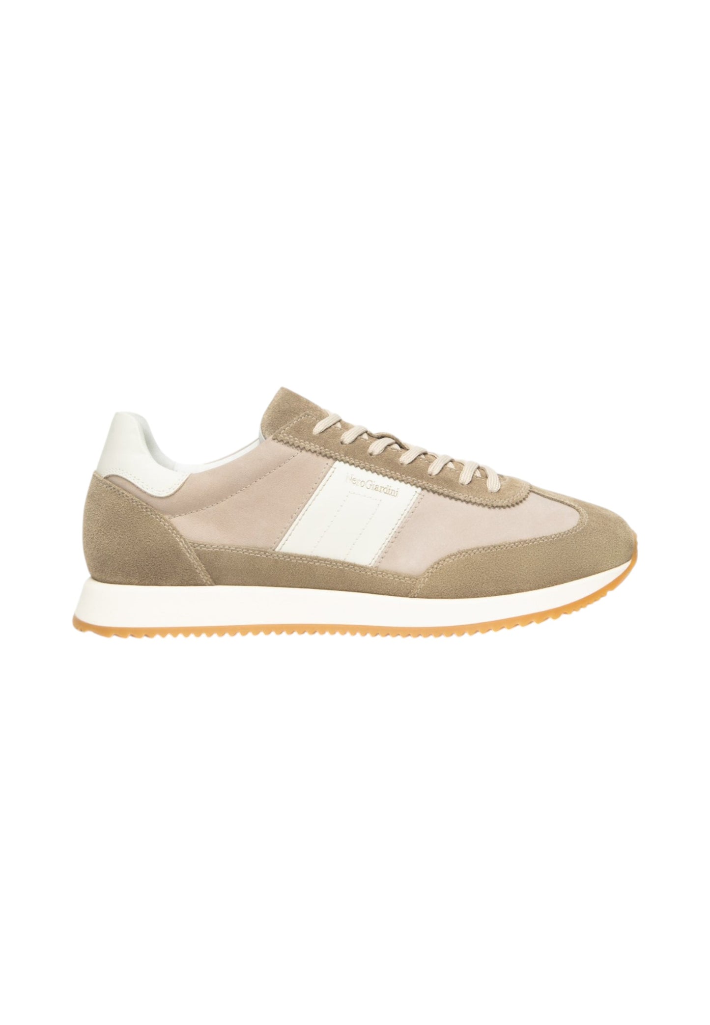 Sneakers Basse Uomo Nero Giardini In Pelle E Camoscio  E601110U