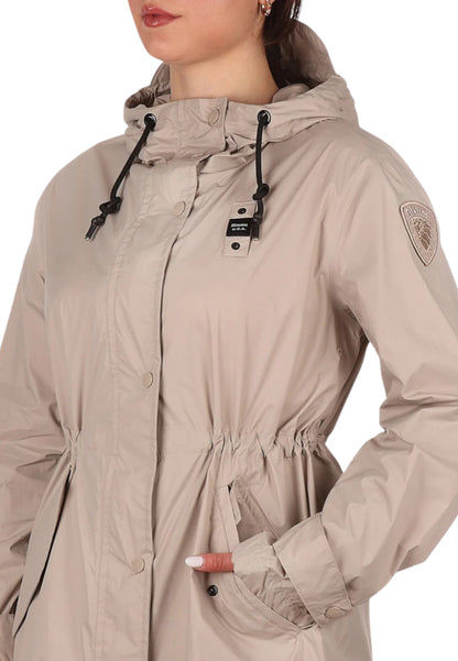 Cappotto Trench Donna Blauer