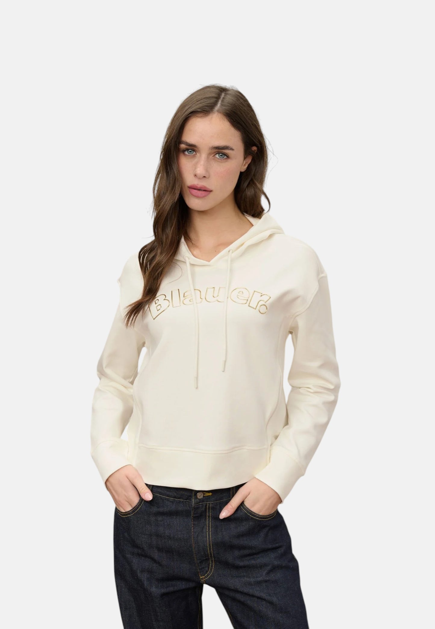 Felpa Con Cappuccio Donna Blauer  Fayette 26SBLDF08057