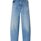 Jeans Wide Leg Donna Pinko Egg Dirty Blue Denim Estelle 103857A341