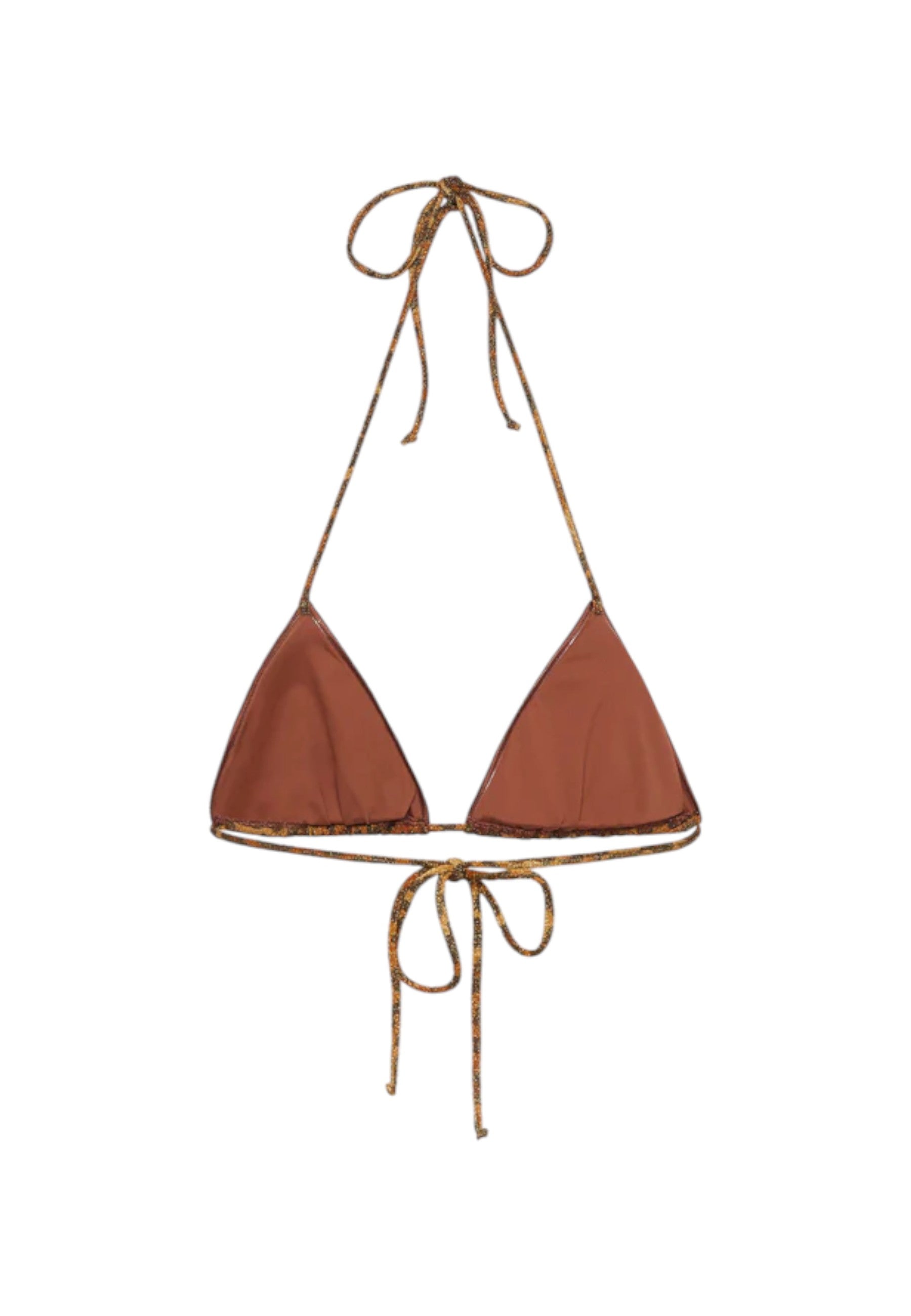 Bikini Pezzo Sopra Donna Mc2 Saint Barth Triangolo Leah Overlock - Lurex Classic Leo