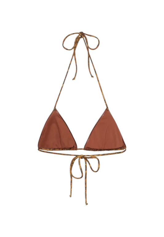 Bikini Pezzo Sopra Donna Mc2 Saint Barth Triangolo Leah Overlock - Lurex Classic Leo