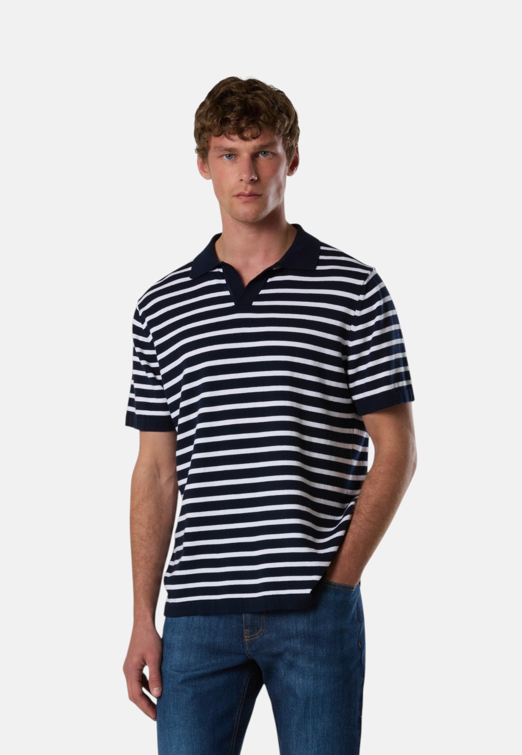 Polo Manica Corta Uomo North Sails In Maglia Fine 12gg  699388