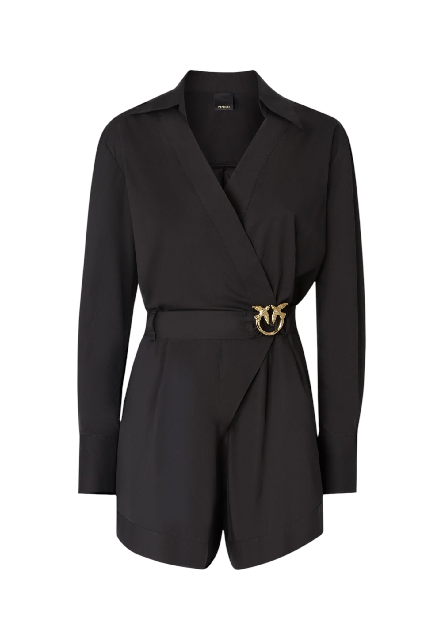 Tuta Jumpsuit Manica lunga Donna Pinko Con Pantaloncini Comfort Popeline Shyla 106604A35Q