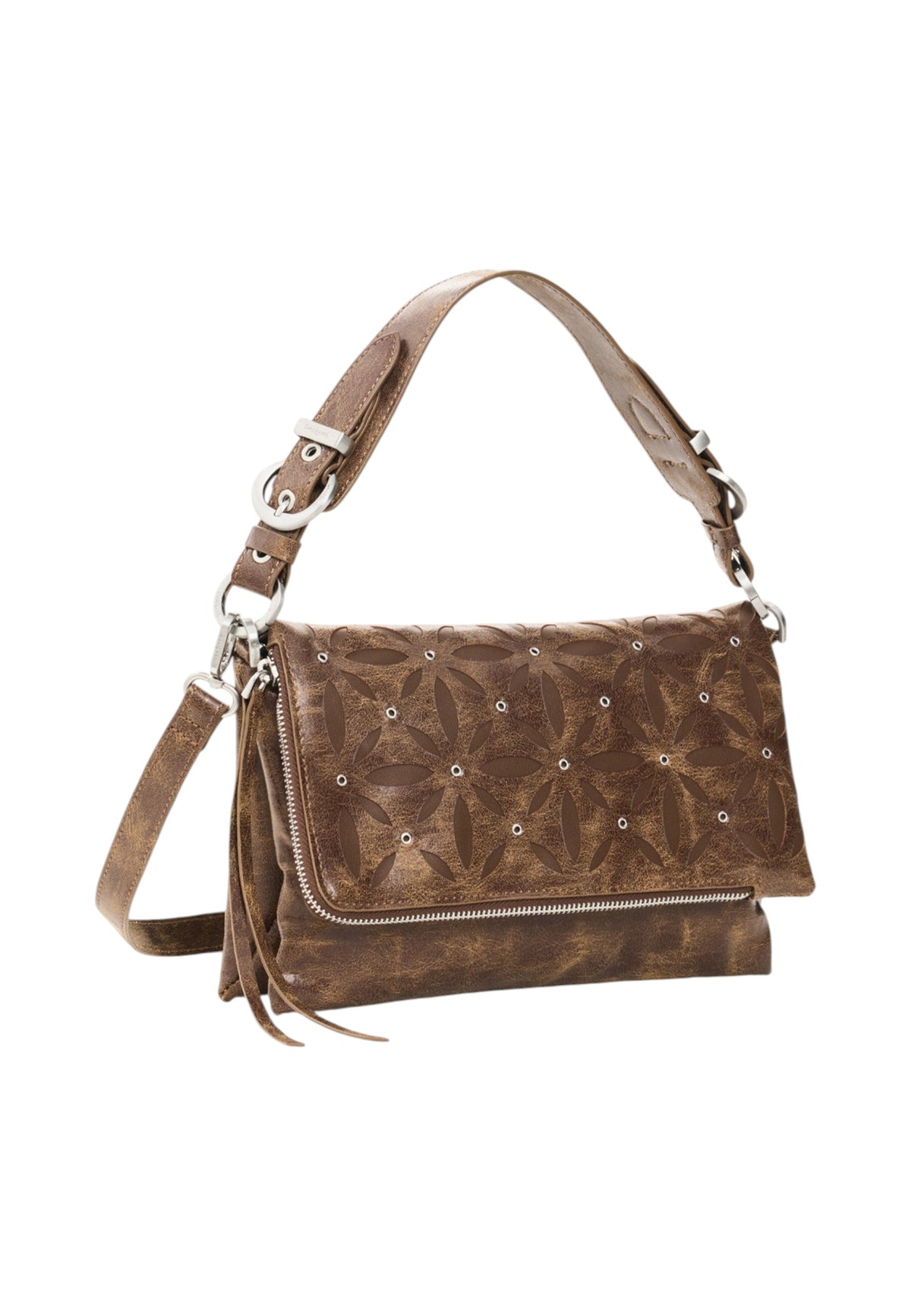 Borsa A Mano Donna Desigual Medio, Effetto pelle, Trapuntato, Con patta Coriolis Murano Camel 26WAXPAC