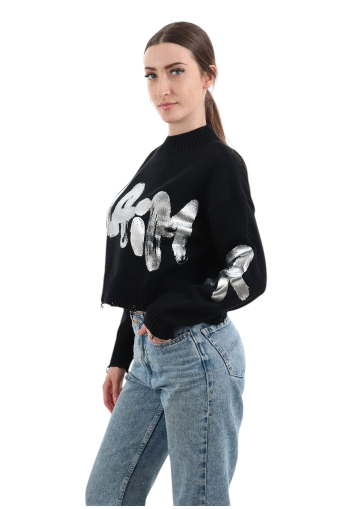 Felpa A Girocollo Donna Disclaimer   25IDS55174