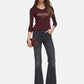 Maglione Scollo A V Donna Guess Logo Hannah W6BR55Z1456