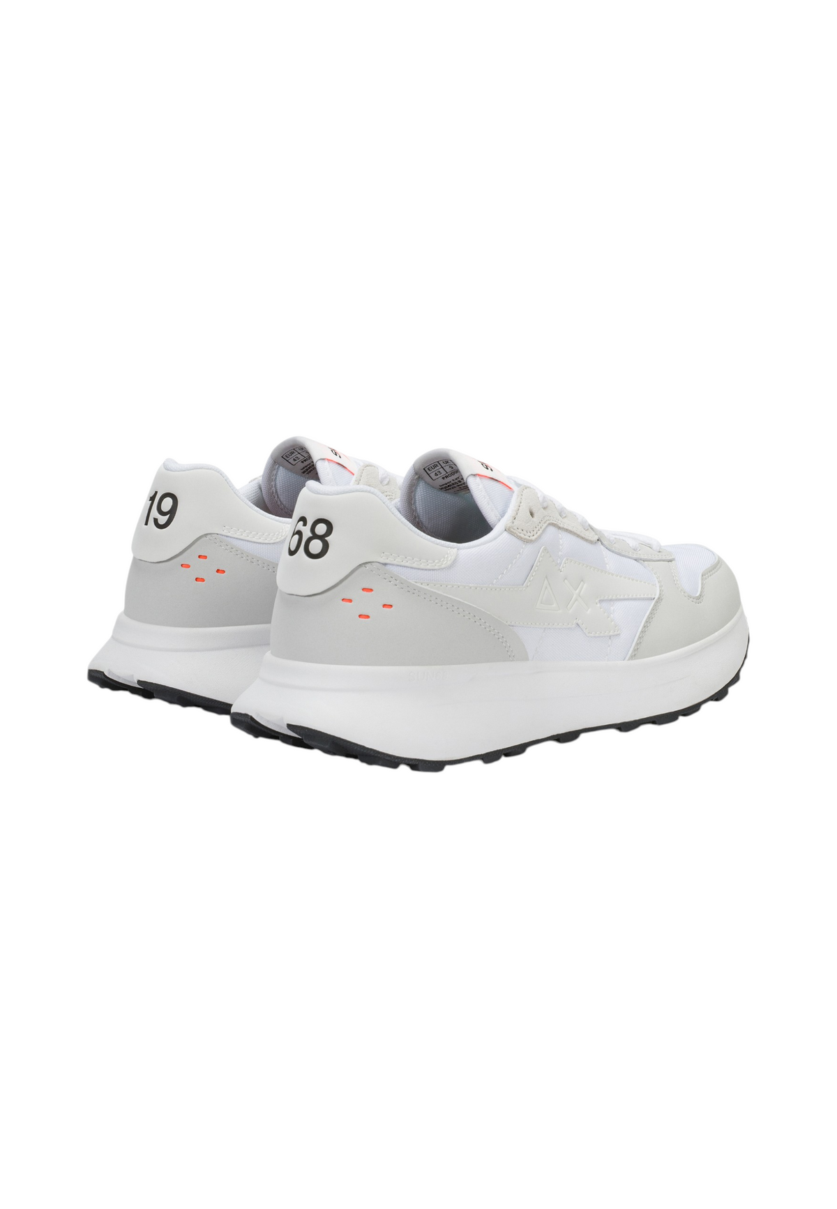 Sneakers Basse Uomo Sun68 Stile Running, Nylon E PU, Patch Fulmine Niki 4.0 Solid Z46133