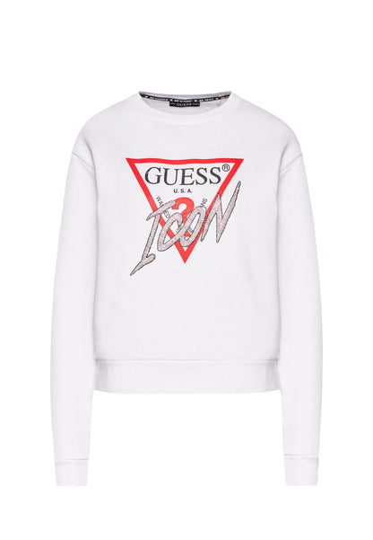 Felpa A Girocollo Donna Guess  Love Triangle
