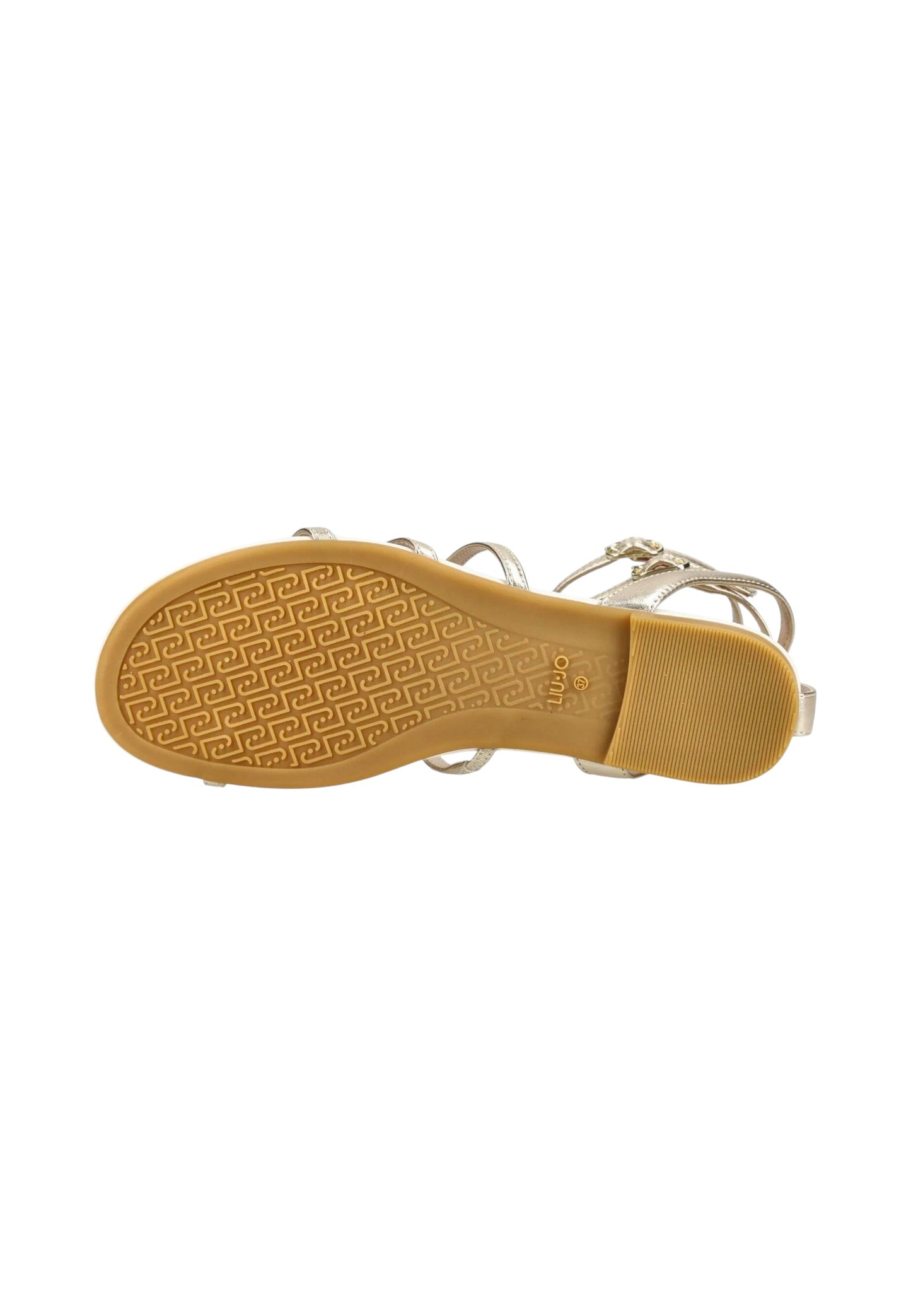 Sandali Bassi Donna Liu Jo In Pelle Metallizzata Oro Chiaro Sandy 09 SA6123EX029