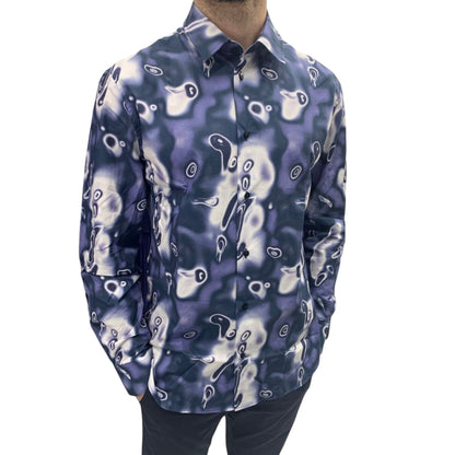Camicia Manica lunga Uomo Trussardi  Cotton Heatmap Print 52C00296-1T006313
