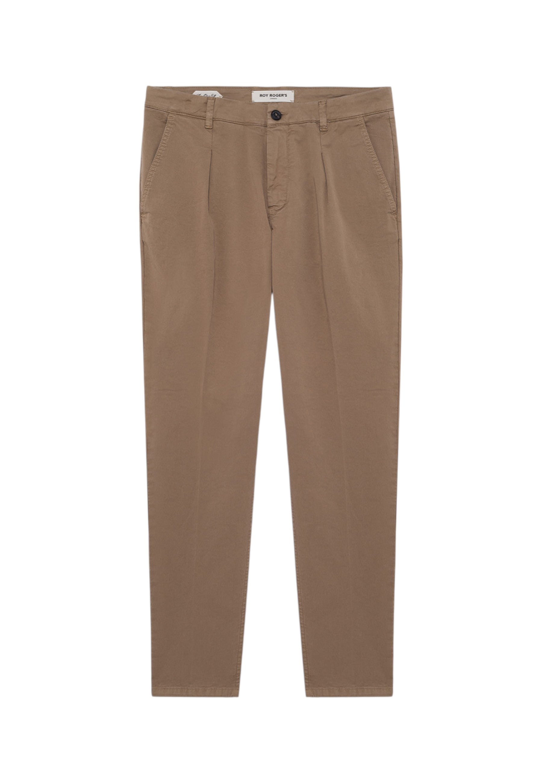 Pantaloni Carrot Fit Uomo Roy Roger's In Gabardina Elasticizzata Day Off Read RRU105C9250112