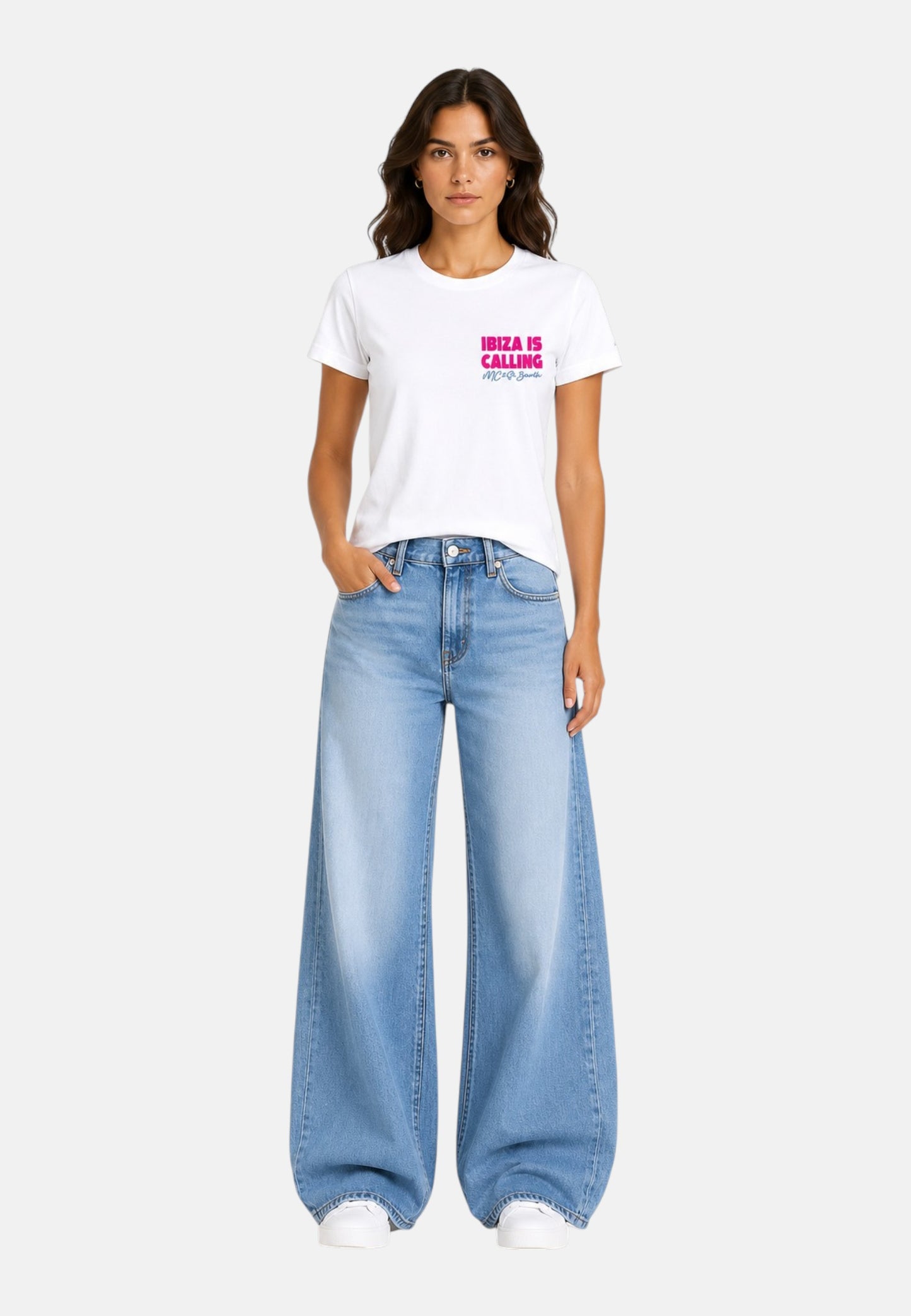 T-Shirt Manica Corta Donna Mc2 Saint Barth Ibiza Calling Emilie EMI0001
