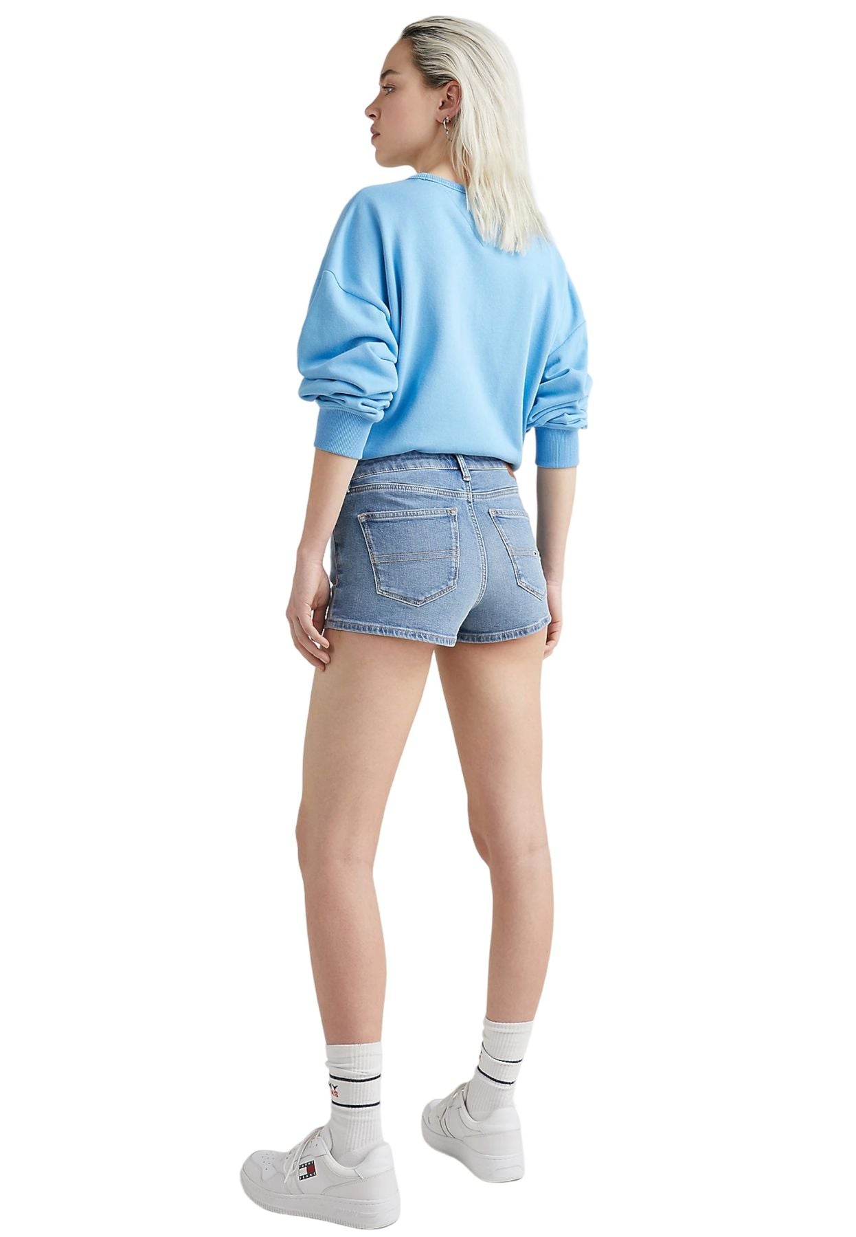 Pantaloncini Jeans Donna Tommy Jeans  Nora Mr Skinny Short Bg0114 DW0DW15604