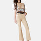 Pantaloni Flare Fit Donna Liu Jo Cropped Vita Alta Princess WA6256T367A