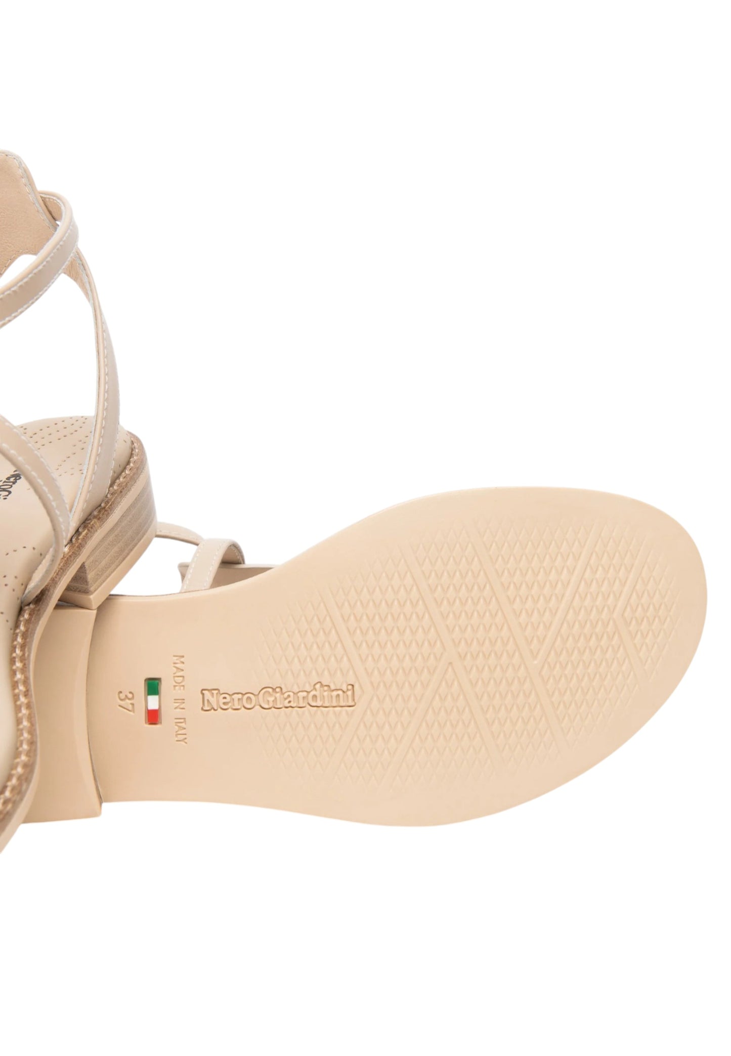 Sandali Bassi Donna Nero Giardini In Pelle Con Fascia Frontale  E615895D