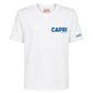 T-Shirt Manica Corta Uomo Mc2 Saint Barth Stampa/Ricamo Fronte E Retro Capri Summer Portland PRL0002