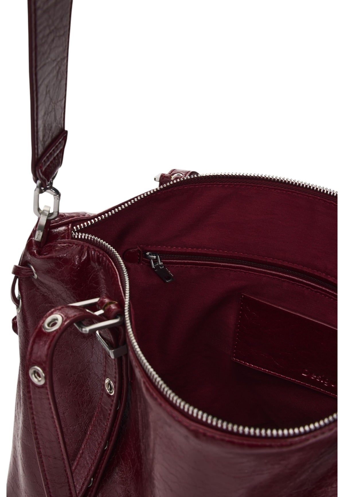 Borsa A Spalla Donna Desigual  Bag Half Logo Lanuza Granate 26WAXP55