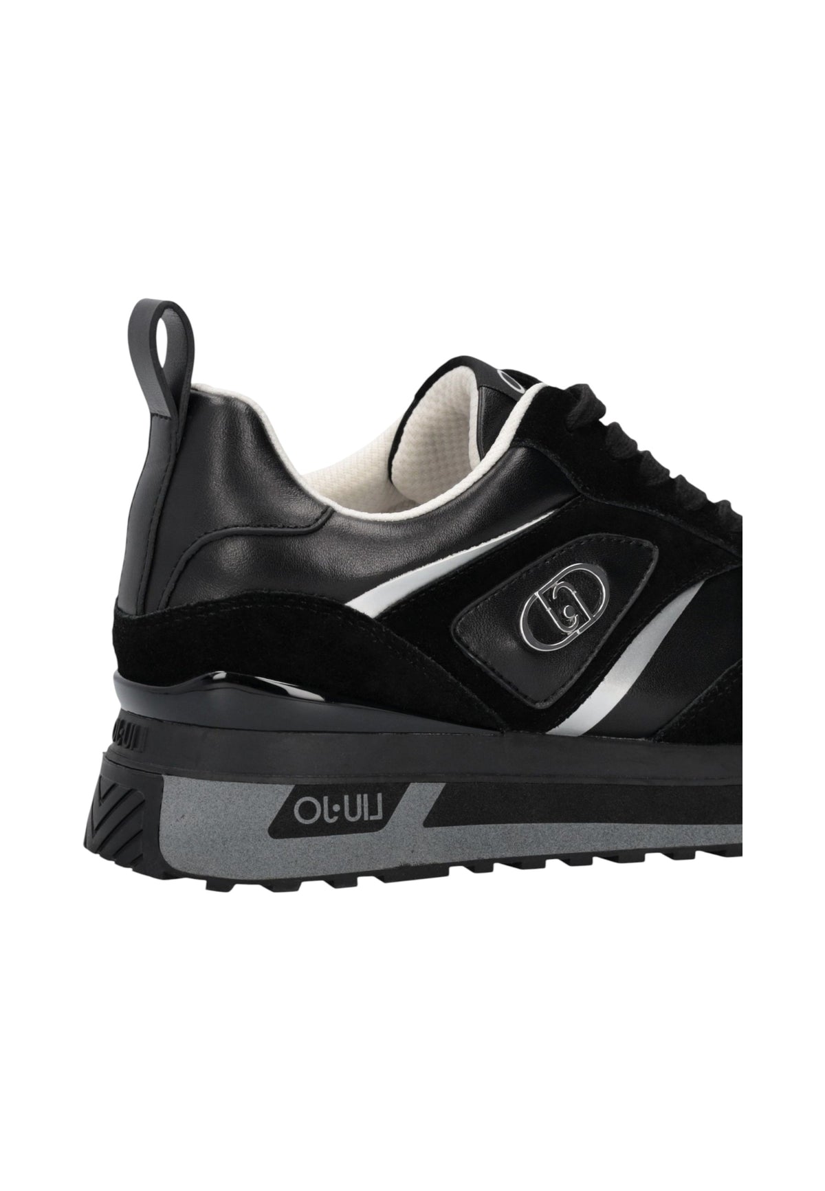 Sneakers Basse Donna Liu Jo In Pelle E Pelle Scamosciata Con Platform E Logo Laterale Liu Jo Maxi Wonder 97 BF6005PX310