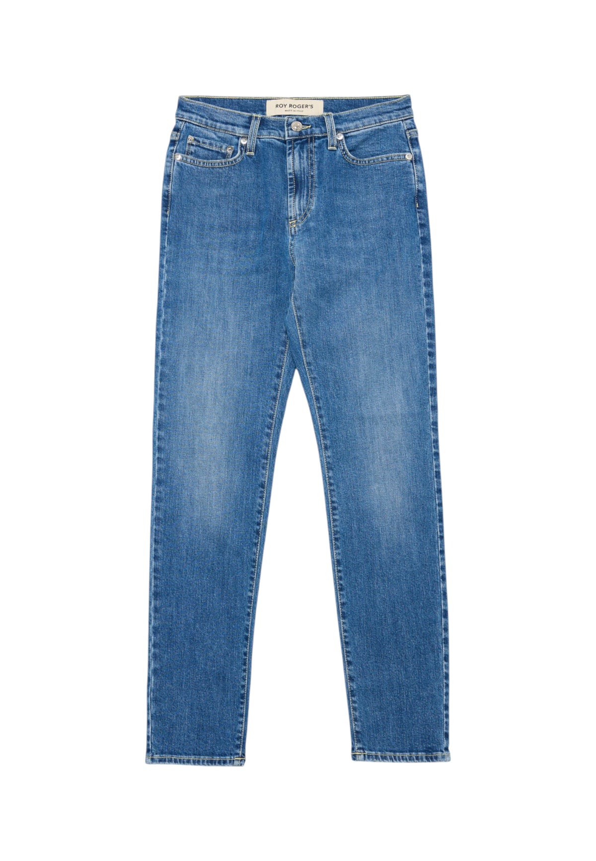 Jeans Slim Fit Donna Roy Roger's Denim di cotone elasticizzato, lavaggio Elodie Flo High RND207CE082288