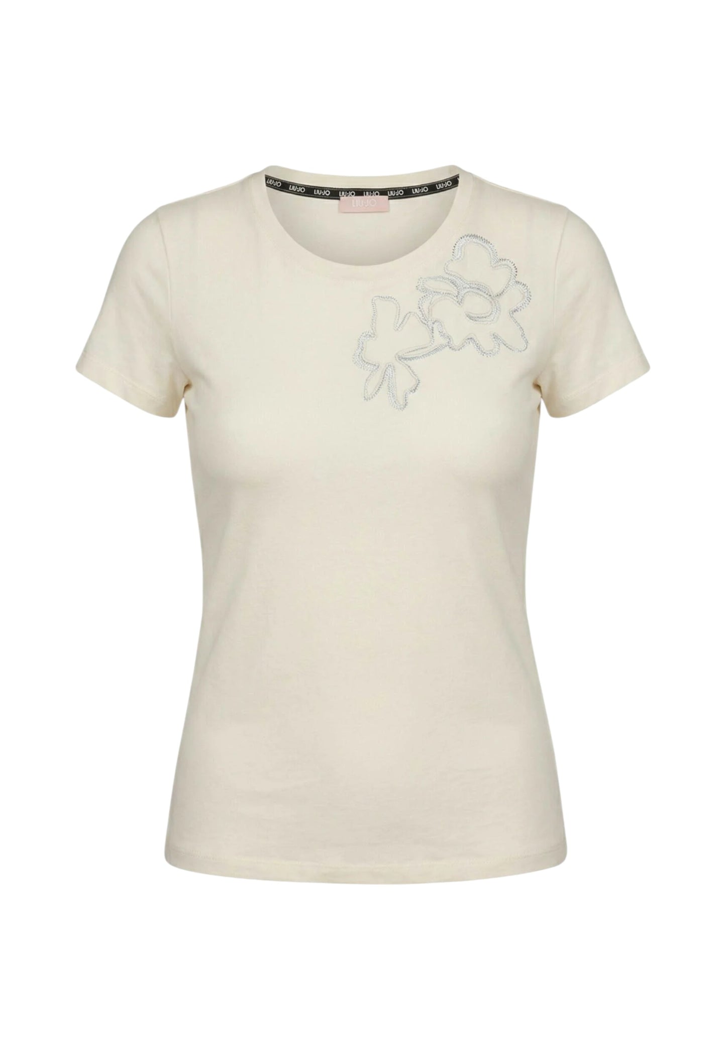 T-Shirt Manica Corta Donna Liu Jo Con Cut Out Eco Line TA6155JS923
