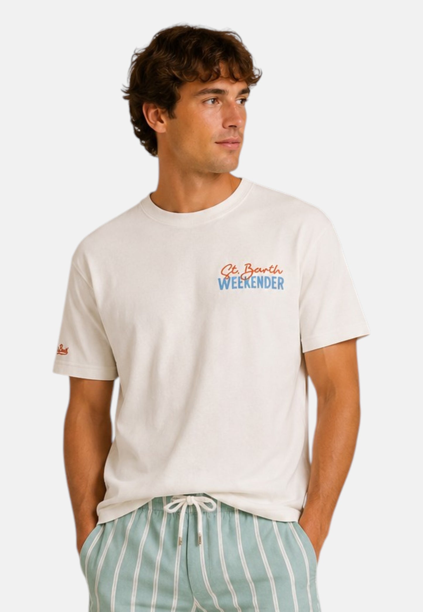 T-Shirt Manica Corta Uomo Mc2 Saint Barth Oversize Sb Weekender Delmar DLR0001