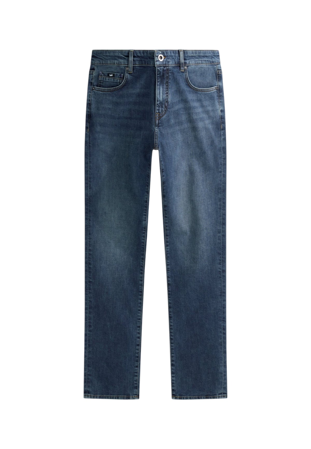 Jeans Slim Fit Uomo Gas Basic Wash Medium/Dark Blue Albert Simple Rev 351451030165