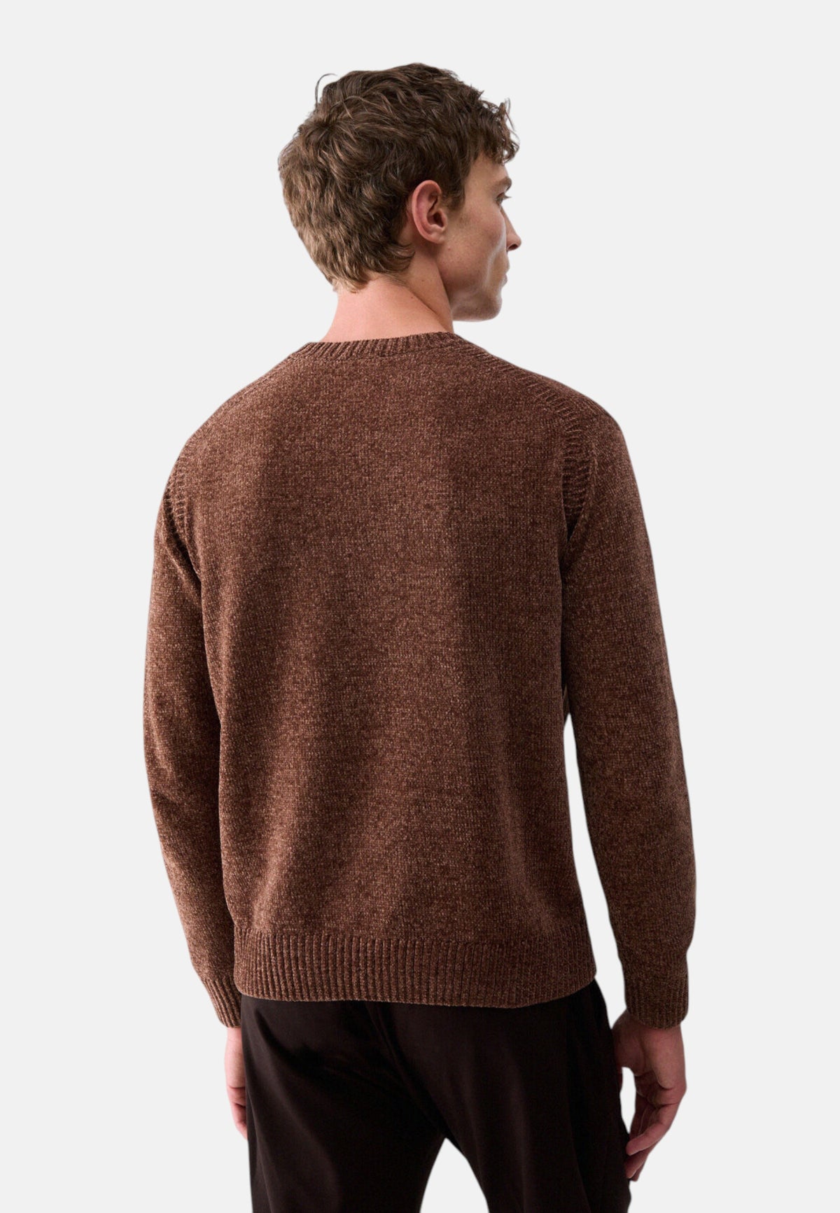 Maglione A Girocollo Uomo Liu Jo In Ciniglia  QF6139MAB20