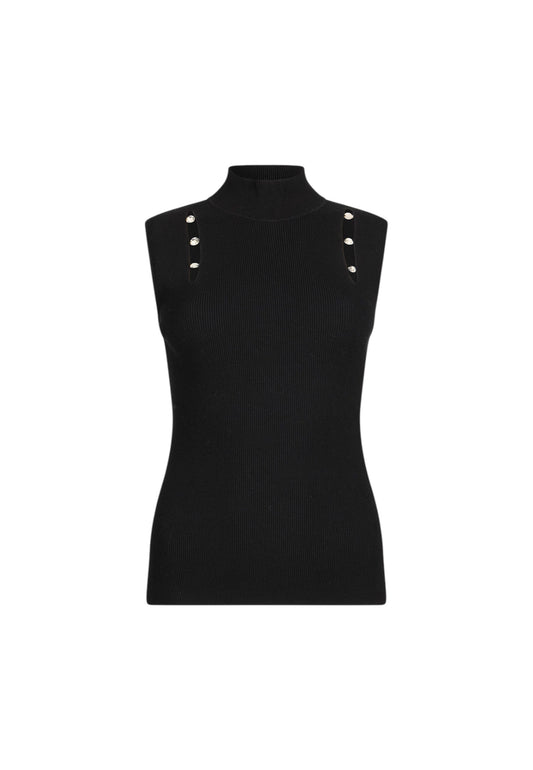 Maglia Collo Alto Donna Liu Jo Senza Maniche  MF5033MS99E