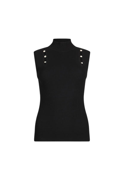 Maglia Collo Alto Donna Liu Jo Senza Maniche  MF5033MS99E