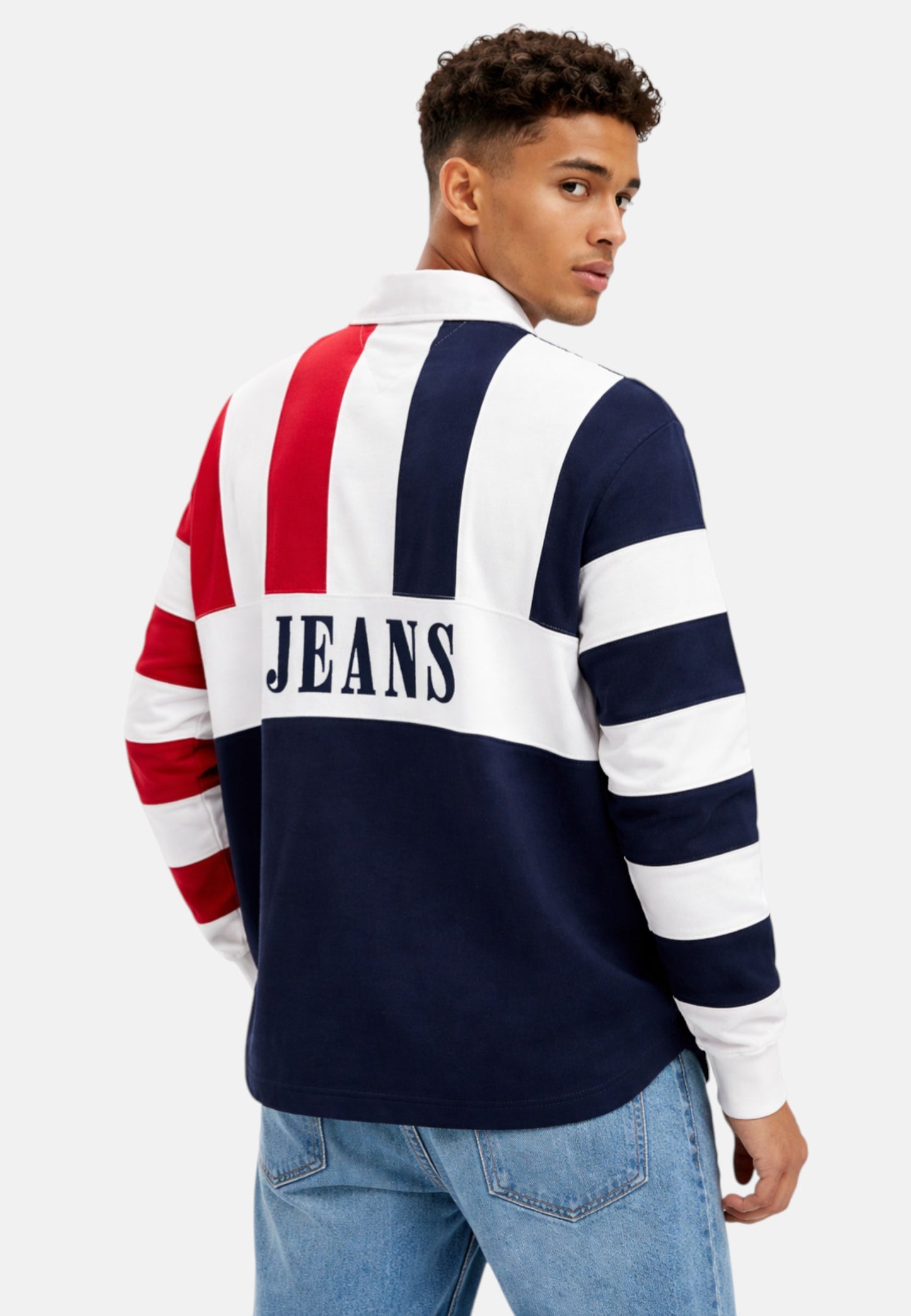Polo Manica Corta Uomo Tommy Jeans  Tjm Rlx Archive Rug DM0DM23054