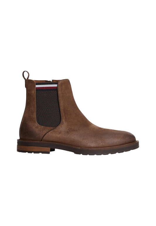 Stivaletti Chelsea Uomo Tommy Hilfiger  Cleated Hilfiger Suede FM0FM05560