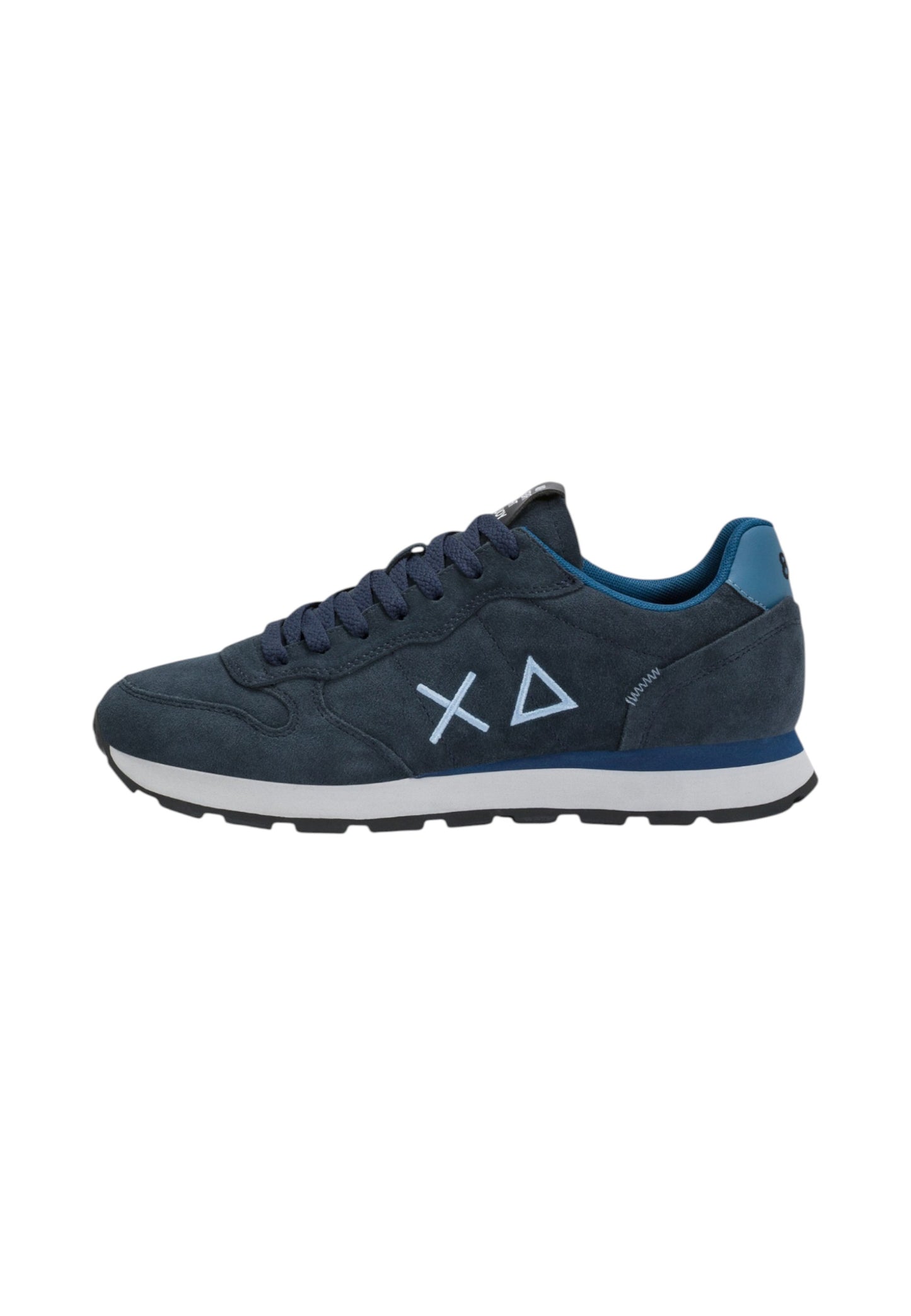 Sneakers Basse Uomo Sun68 Stile Running, Suede, Logo Ricamato Tom Suede Z46106