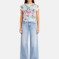 T-Shirt Manica Corta Donna Liu Jo Lt. Blu Botanic  WA6437J6308