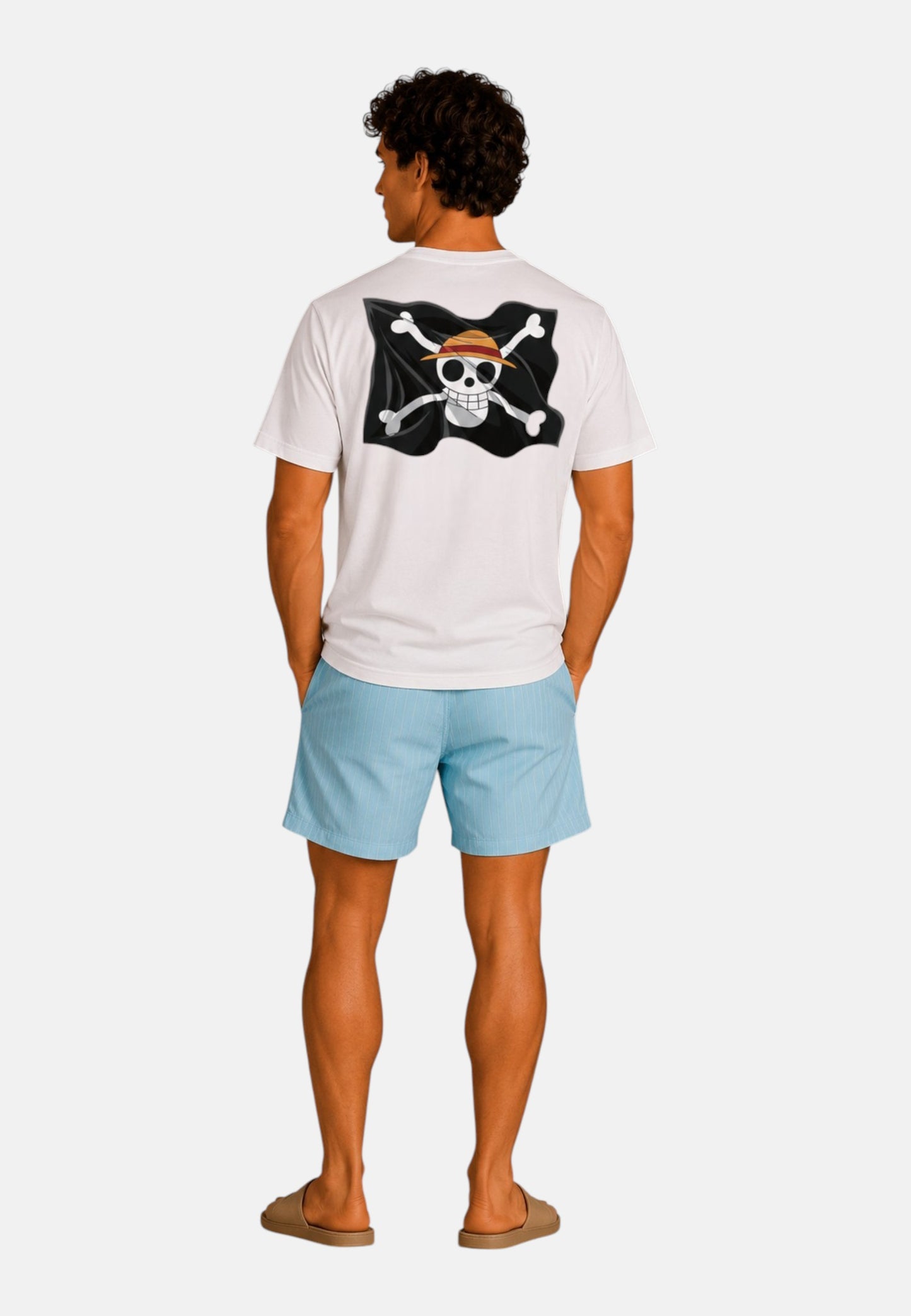 T-Shirt Manica Corta Uomo Mc2 Saint Barth Stampa/Ricamo Fronte E Retro One Piece Treasure Emb Portland PRL0002