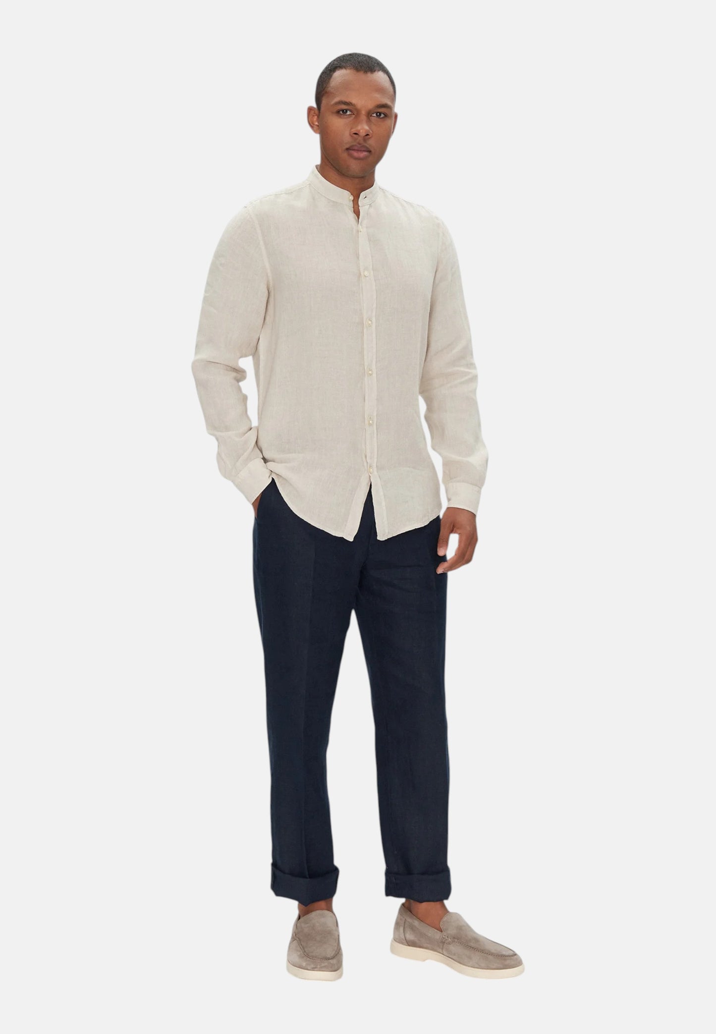 Camicia Manica lunga Uomo Boss Collo Coreana  50537369