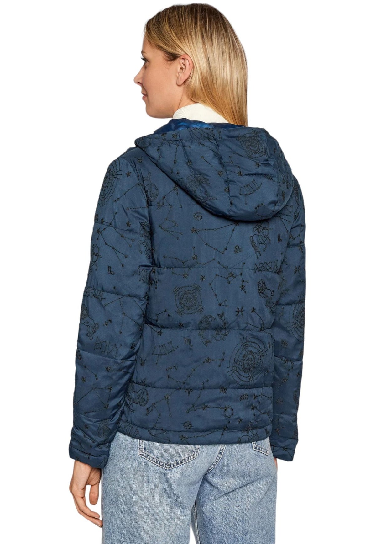 Piumino Corto Donna Desigual Con Cappuccio  21WWEWA1