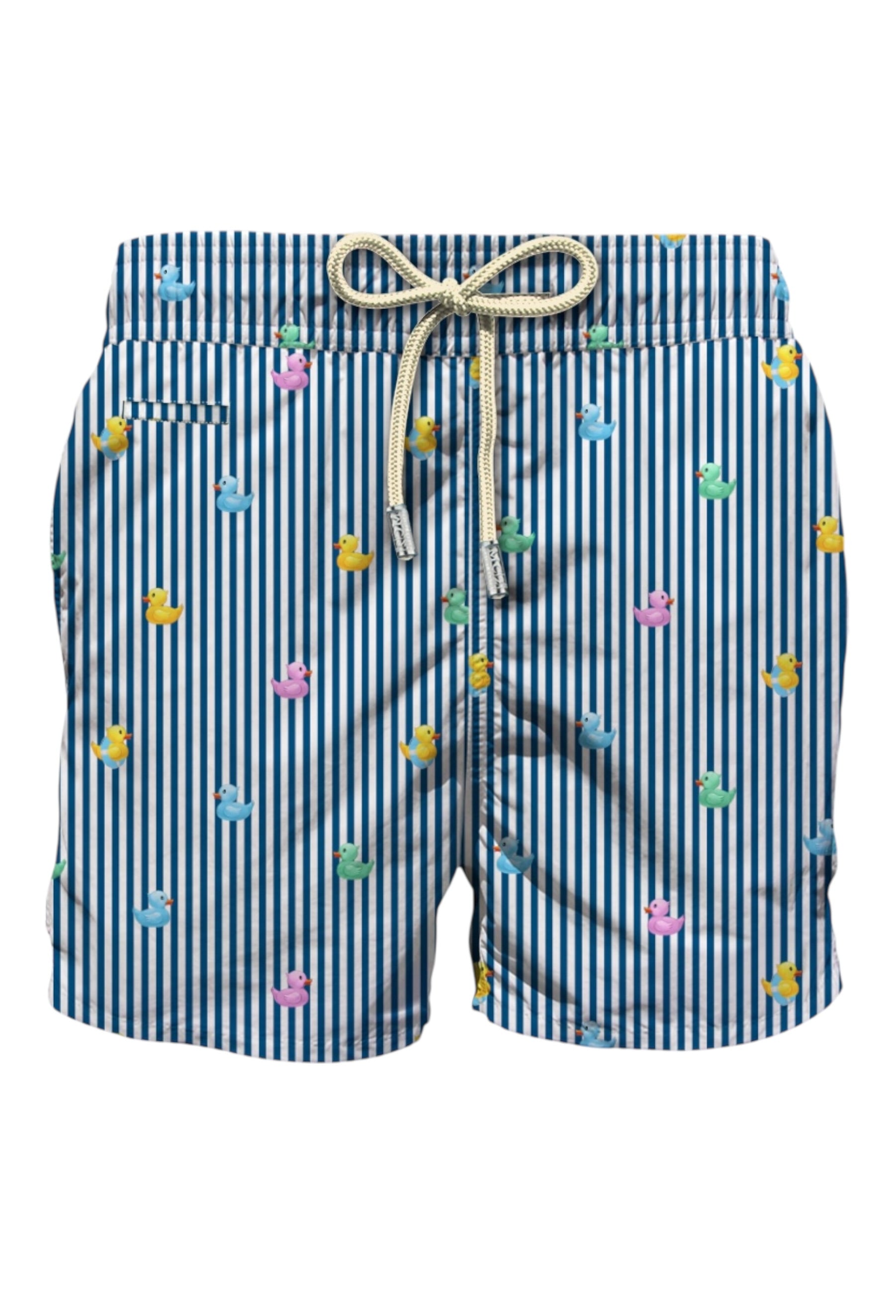 Costume da bagno Short Uomo Mc2 Saint Barth Ducky Pastel Stripes S Lighting Micro Fantasy LIG0003