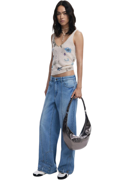 Borsa A Tracolla Donna Desigual  Half Logo Zante Dark Silver 25WAXPAU