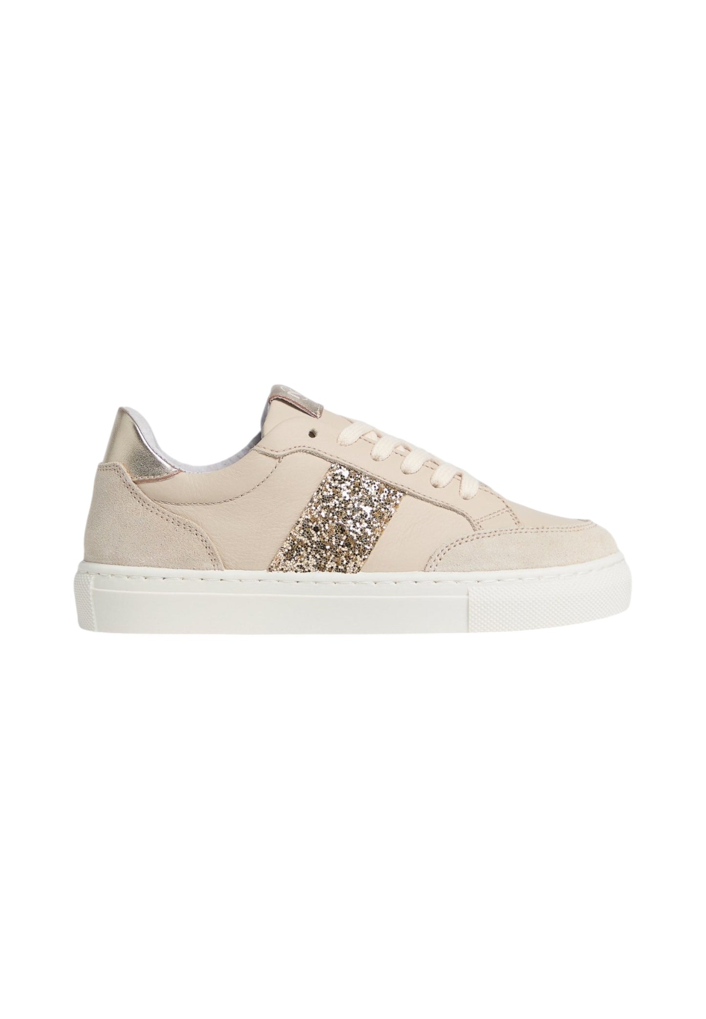 Sneakers Basse Donna Nero Giardini In Pelle Con Banda Glitter  E633593F